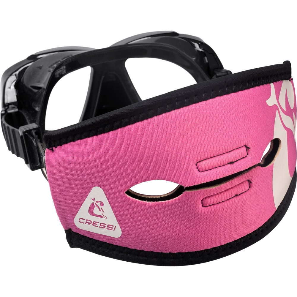 Cressi Pony Tail Neo Mask Strap Cover Mask (pink/white)
