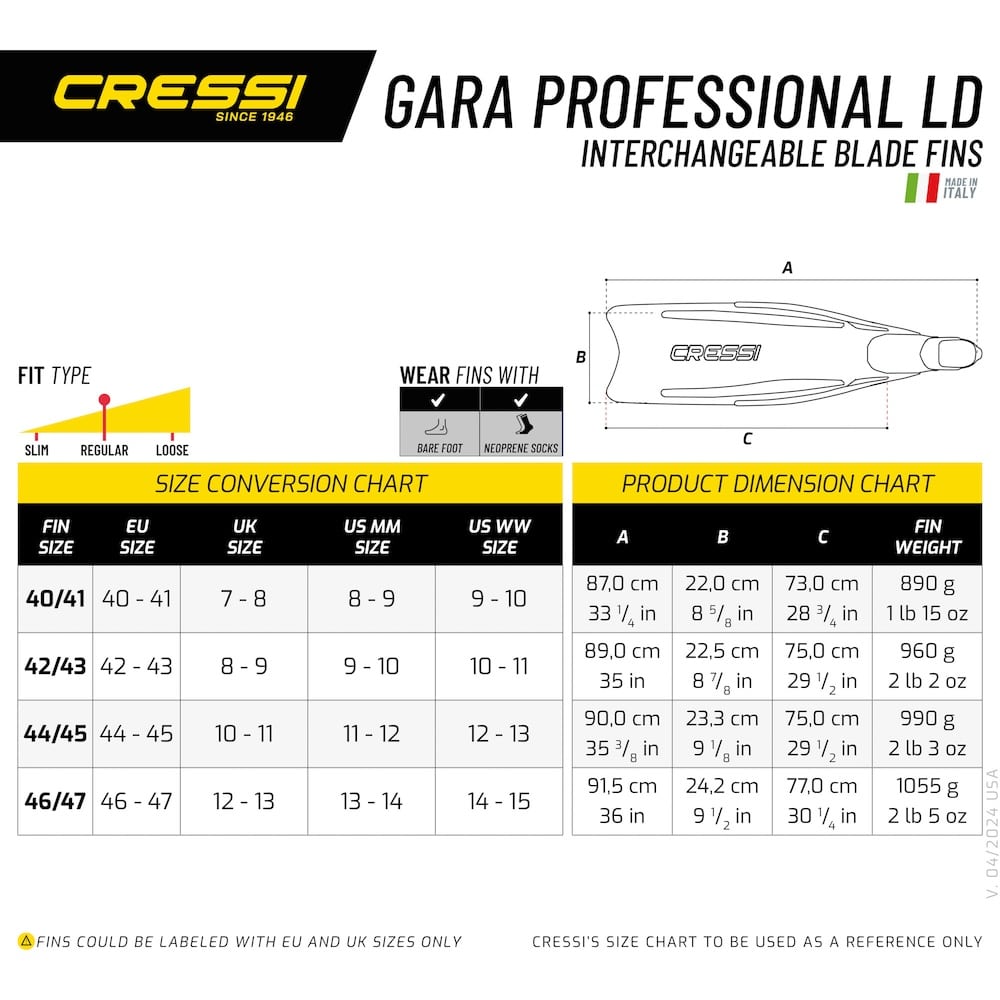 Cressi Gara Professional Ld Fins 3 Cressi Gara Professional LD Fins - Image 3