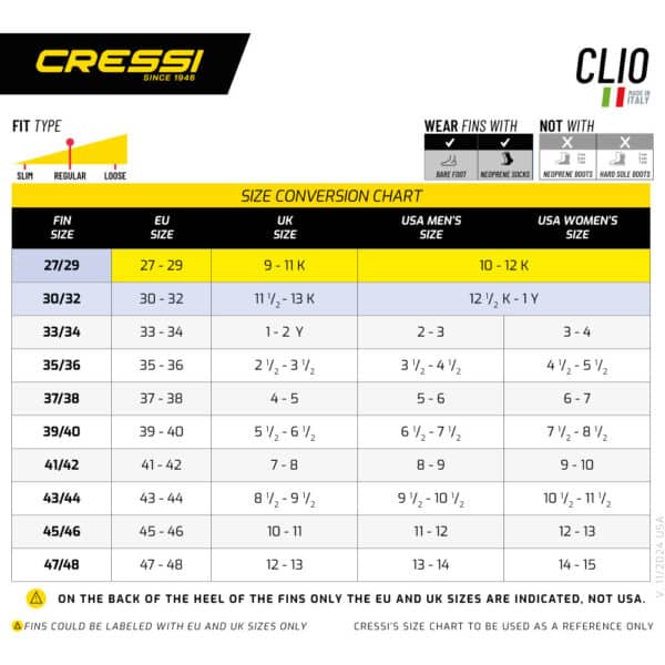 Cressi Clio Fins (black) - Image 2