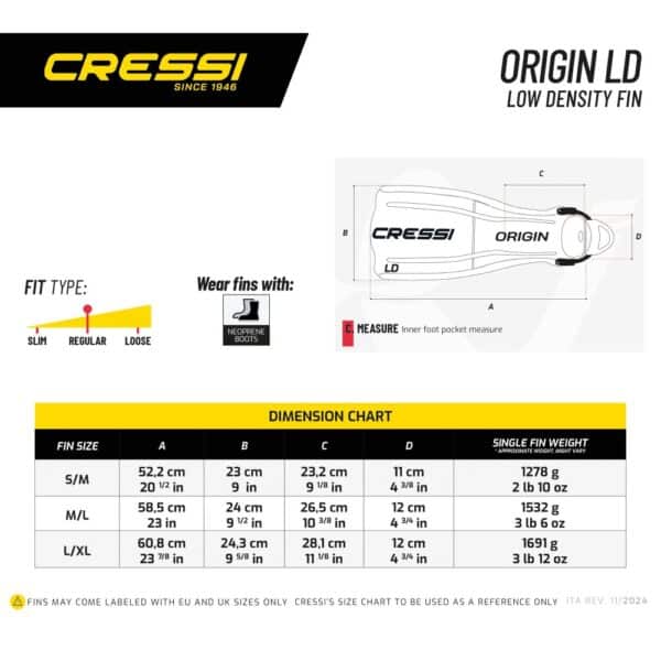 Cressi Origin LD Fins (pink) - Image 5