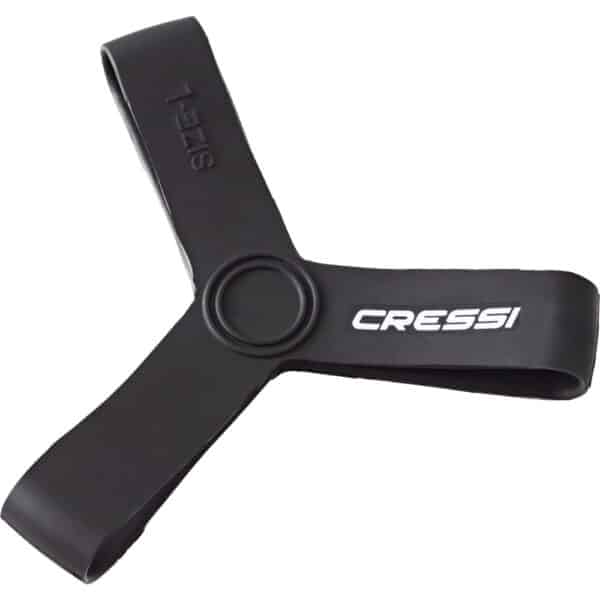 Cressi Rubber Fin Keeper Fins (pair) Fins (black) - Image 2