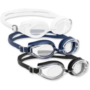 Cressi Bliss Swim Goggles Triple Pack - Blue Navy + White + Black
