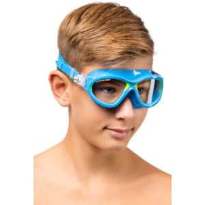 Cressi Mini Cobra Swim Goggles - Azure/Lime