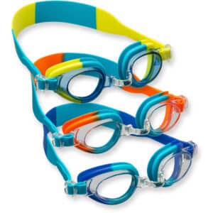 Cressi Starfish Swim Goggles Triple Pack - Blue/Azure + Azure/Orange + Green/Azure