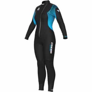 Cressi Velvet 3 mm Lady Wetsuit - Black/Turquoise