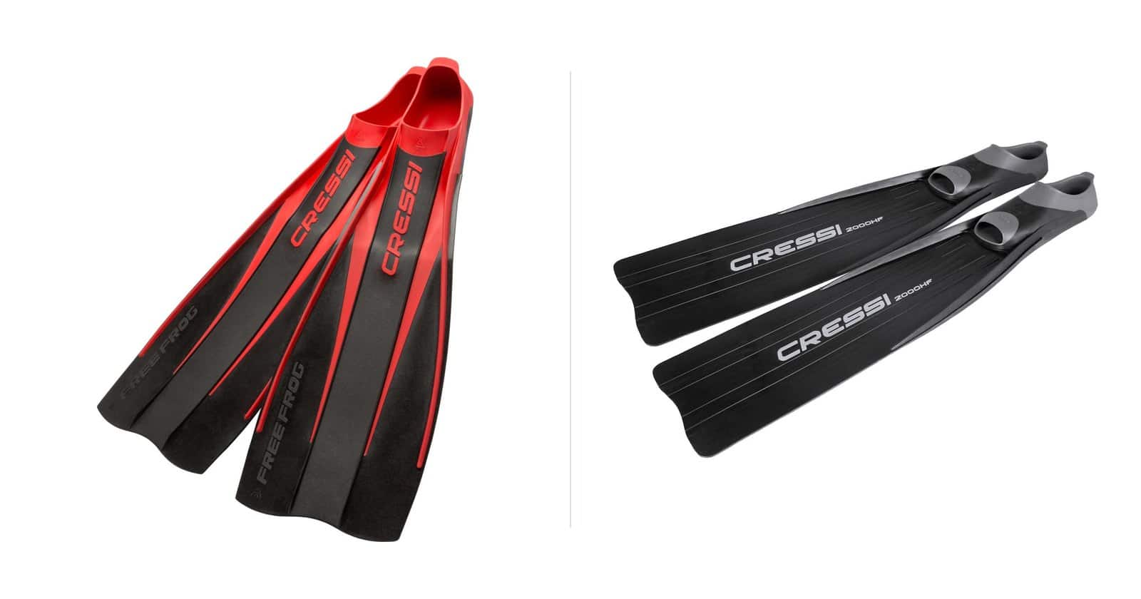 Cressi Free Frog vs Gara 2000 HF Cressi Free Frog vs Gara 2000 HF
